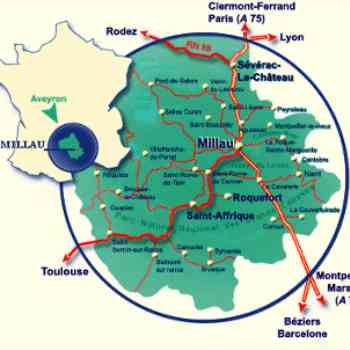 Click para ampliar. Pulsa en el nombre para ver la ficha. Millau_detalle de la situación